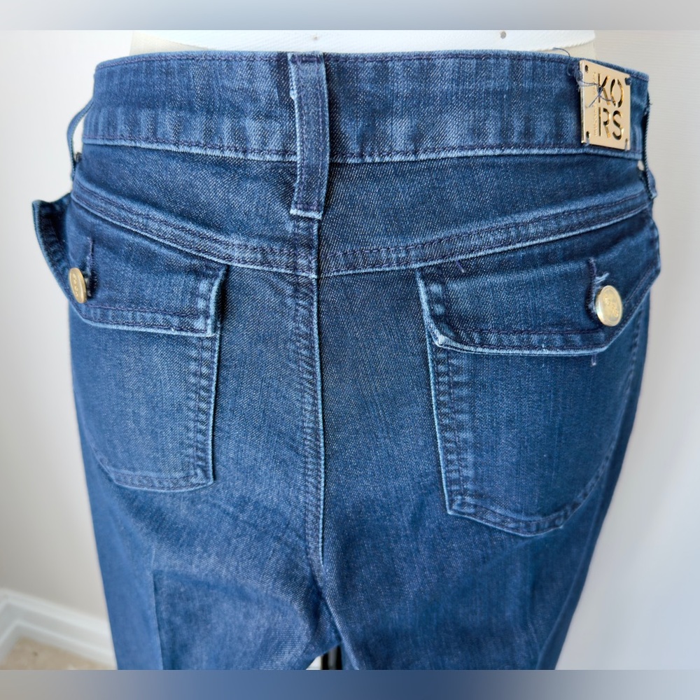 KORS MICHAEL KORS Classic Blue Flared Women's Jeans, Size 6 ( S) - Picture 12 of 16